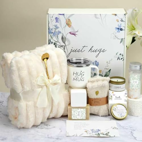 Gifts Baskets for Women Self Care Gifts, Birthday Gifts for Women Spa Care Package After Surgery Inspirational Sympathy Gift, Feel Better Gift for Women