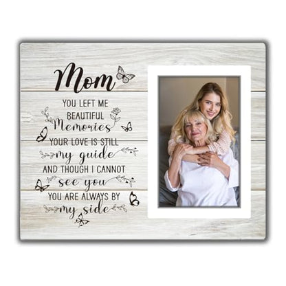 Memorial Photo Frame for Loss of Mother, Sympathy Gift for Mom, Bereavement Gift, Fits 4x6 In Photo