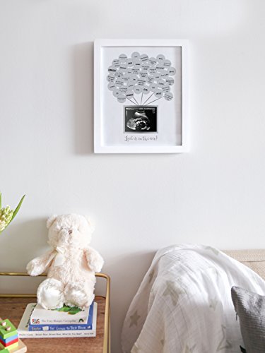 Pearhead Baby Shower Signature Guest Book Photo Frame with Balloon Stickers - style: Balloon Guest Book Frame