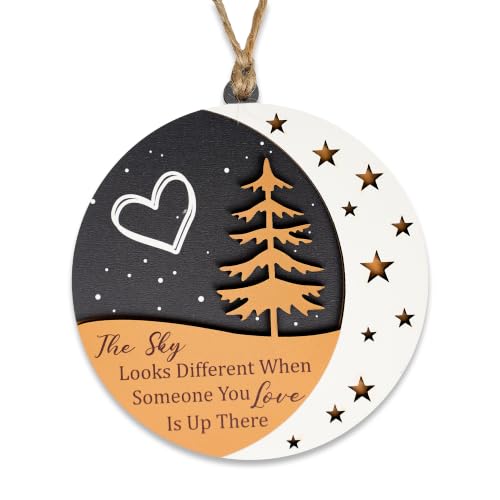 Memorial Christmas Ornament 2026, in Memory of Loved One Ornament, Bereavement Gift for Loss of Father or Mother, Memory Ornaments for Deceased, in Remembrance Gift Keepsake, Sympathy Ornaments Gift - color: Thesky
