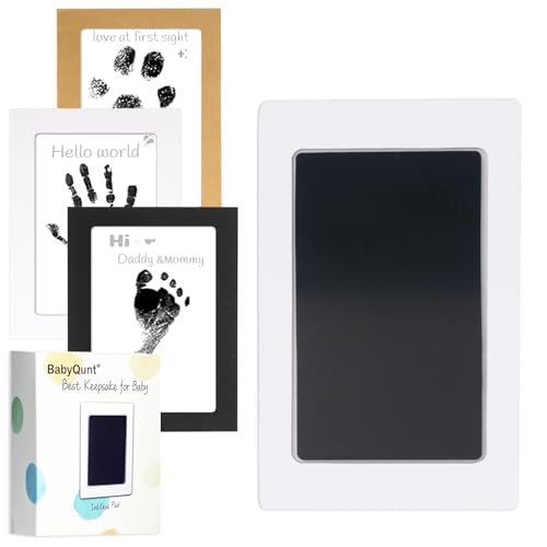 Inkless Baby Hand and Footprint Kit, 1 Pack | Clean-Touch Pads, For Newborn - color: Black, size: 1-Pack, Small
