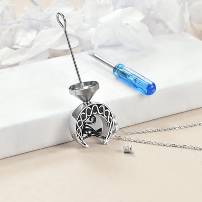 TIGER RIDER Pet Paw Necklace 925 Sterling Silver Cross Infinite love Necklace Pendant Pet Jewelry Gift for Dog Cat Lovers - style: Black Cat