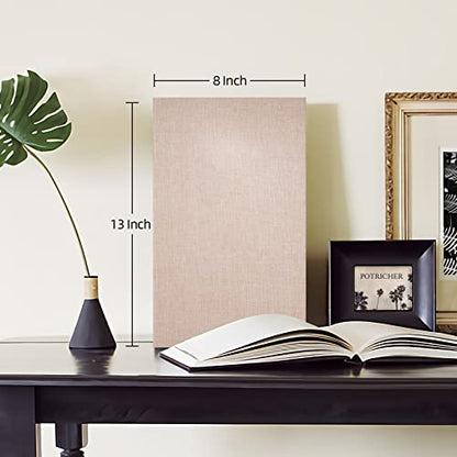 potricher Photo Album for 4x6 300 Horizontal Pockets Linen Cover Small Capacity Picture Book for Family Wedding Baby and Anniversary (Beige) | Small Capacity 4x6 Picture Albums with Horizontal Pockets, 4x6 Photo Book for Family, Wedding, Baby, Anniversary