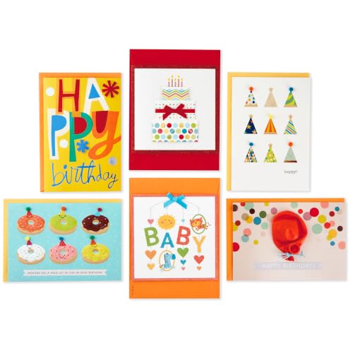 Hallmark All Occasion Cards, Assorted 24-Pack with Organizer Box (Floral)