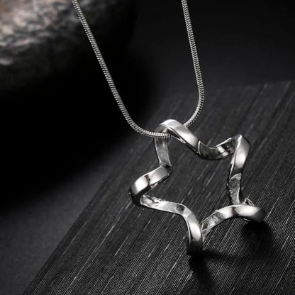 925 Sterling Silver Necklace for Women – Layered Stackable Choker Necklaces with Heart Photo Locket & Star - Pendant 18" Chain Gift for Wife, Mom, Girlfriend, Birthday, Anniversary, Valentine’s Day - color: Starfish