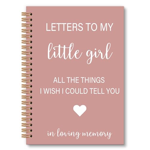 Miscarriage Memorial Gifts Grief Notebook Journal, Memorial Gift for Loss of Loved One Journal, Sympathy Notebooks Gifts for Loss of Little Girl Child, In Loving Memory Sympathy Gift,6x8.2In - color: little girl