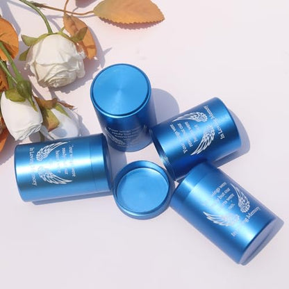 2.7 inch Small Urns for Ashes - Set of 4, Aluminium Mini Urns, Cremation Urns for Human Ashes, Ashes Holder, Small Keepsake urns-in Loving Memory, Blue - size: Wing-Blue