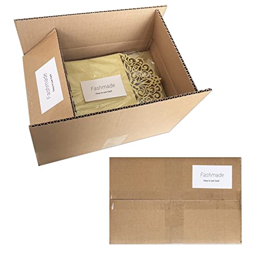 50Pcs Laser Cut Wedding Invitation With Glitter Envelopes And Ribbons Blank Personalized Card Invitaciones Para quinceañera Birthday Baby Shower Christmas Party Bridal Shower (Gold) - color: Gold