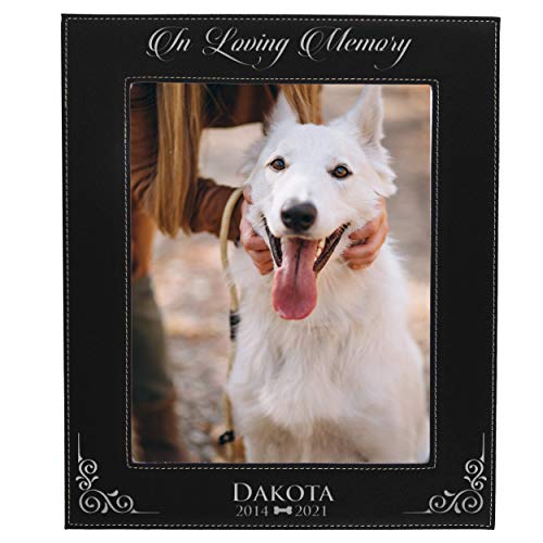 My Personal Memories Custom Personalized Dog Loss Memorial Pet Remembrance Picture Frame (Black with Silver) - color: Black with Silver