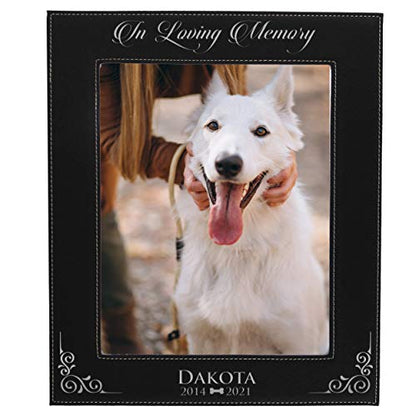 My Personal Memories Custom Personalized Dog Loss Memorial Pet Remembrance Picture Frame (Black with Silver) - color: Black with Silver