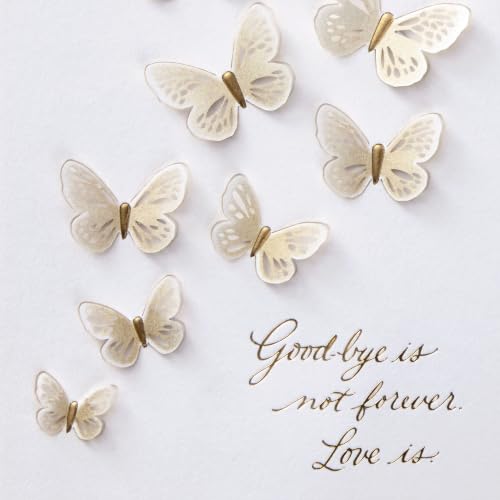 Hallmark Signature Sympathy Card (Butterflies) - color: Our Hearts Are With You