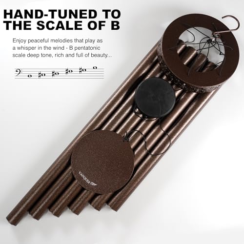 Extra Large Wind Chimes for Outside Deep Tone - 58'' Outdoor Clearance, Deep Tone Wind Chimes, Memorial Wind Chime, Sympathy Gift, Patio Yard, Home Décor, Bronze (58" Bronze) - size: 58" Bronze