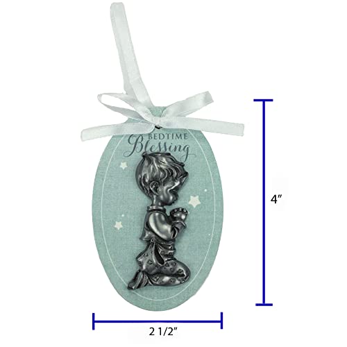 Abbey & CA Gift Baby Boy Bedtime Blessing Ornament On White Ribbon - style: Baby Boy Bedtime Blessing