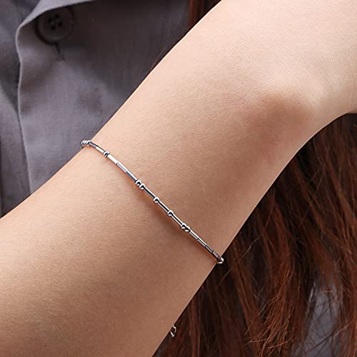 Best Friend Birthday Gifts Morse Code Bracelets For Women Mothers Day Birthday Christmas Gifts For Sister Daughter Grandmother Stainless Steel Jewelry Friendships Inspirational Gifts For Women - style: Silver: Soul Sister