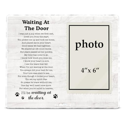 Pet Memorial Picture Frame, Dog Bereavement Gifts | Cat Loss Sympathy Gift, Pet Sympathy Gifts for Dogs Cats, Remembrance Gift Photo Frame for 4 x 6 Inch Photo