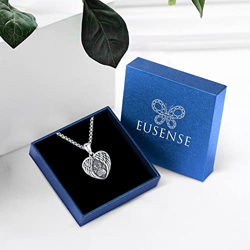Picture Locket Necklace for Women Men Rose 14K Real Gold 925 Sterling Silver Jewelry Heart Locket Necklace that Holds Pictures Tree of Life Viking Wolf Celtic Knot St Christopher St Michael Pendant - color: H-Heart Paw Photo Locket Necklaces