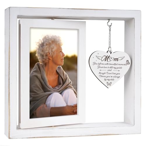 Vetbuosa Memorial Gifts for Loss of Mom, Sympathy Picture Frame, Sympathy Gifts for Loss of Mother, Grief Condolence Bereavement Remembrance Gift,Fits 4x6 In Photo - color: White, size: 4x6 Inches - Mom