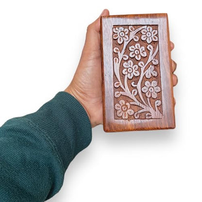 Handmade Wooden Cremation Urns for Human Ashes - Adult Male, Female, and Beloved Pets - Small wooden box with 20 Cubic Inch Capacity - Perfect for Men, Women, Children, Cats, and Dogs
