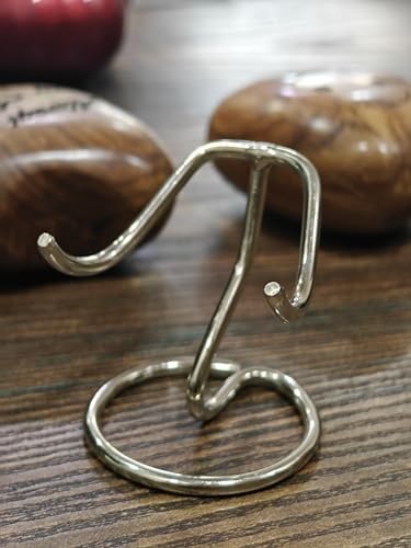 5MOONSUN5's Heart Shaped Urn Stand (CHROME FINISH), Stand for Heart Keepsake Urn, Burial Urns, Memorial Keepsake Urns.