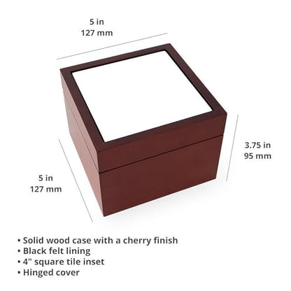 CafePress Funny Embalmer Mortician Funeral Gift Memory Keepsake Jewelry Box, 5"x5"x3.75"