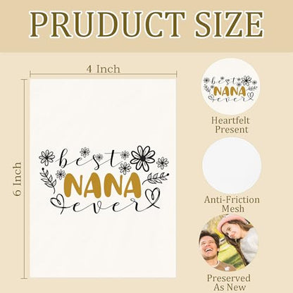 Best Nana Ever Gifts Photo Album Holds 36 4x6 Photos, Mother's Day Birthday Gifts for Nana Small Photo Album Memory Keepsake Gift for Family Wedding Anniversary Travel Vacation - color: Best Nana