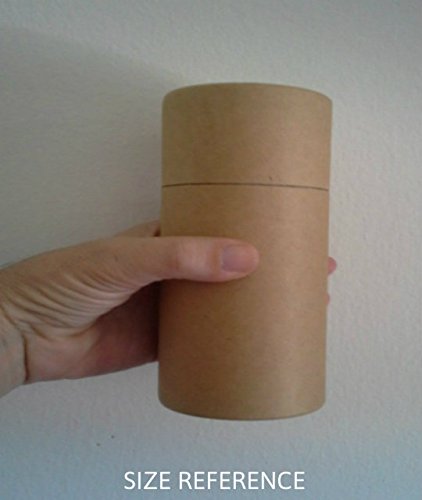 Set of Three Natural Biodegradable Cremation Scattering Tubes w/Telescopic Lids & Instructions (Style: Hallowed)