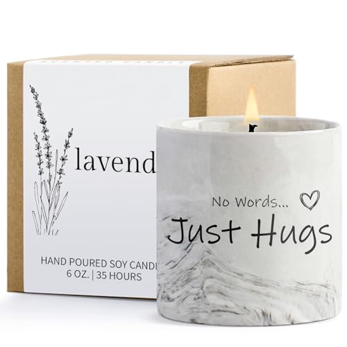 Sympathy Gifts for Loss of Loved One - Bereavement Gift for Loss of Mother Child Thinking of You Gift for Women Hug Candle Grief Present Cheer Up Gifts for After Surgery Condolence Get Well Soon