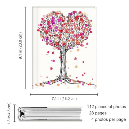 Fintie Photo Album 4x6 Photos - 112 Pockets Wallet Albums Memory Book | Vegan Leather Cover, 4X6 Picture Keepsakes, Family/Wedding/Travel Memory Book, Baby/Kids/Boys/Girls Gift, Autumn Love - color: autumn love