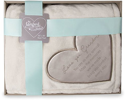 Pavilion Gift Company 19503 Comfort Blanket - Love You Grandma Thick Warm 320 GSM Royal Plush Throw Blanket - style: Love you Grandma You're Special