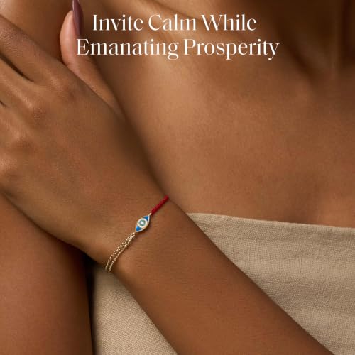 KARMA AND LUCK Adjustable Red String Bracelet for Women | Polished for Versatile, Everyday Elegance - style: Positive Outcome