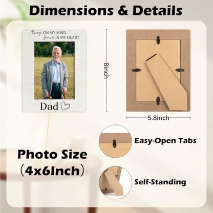 Memorial Gifts Dad Picture Frame 4x6 for Desk Table Room - color: color-1