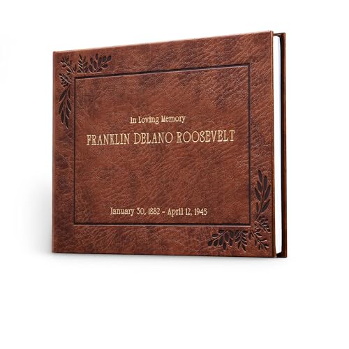 Promot Funeral Guestbook - Guestbook for Funeral Celebration (Brown) - color: Brown