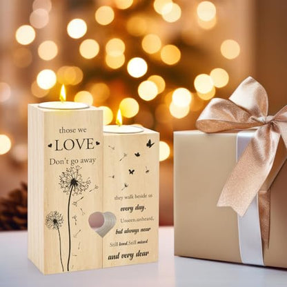 Sympathy Gifts for Loss of Loved One - Sympathy Candle Holder Candlestick Memorial Bereavement in Memory of Condolences Remembrance Gifts for Loss of Mom Dad Mother Father