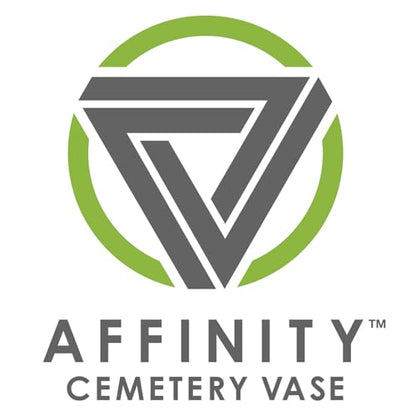FloraCraft Affinity Plastic Cemetery Vase with Permanent Spike 4.4 inch x 12.75 inch Green