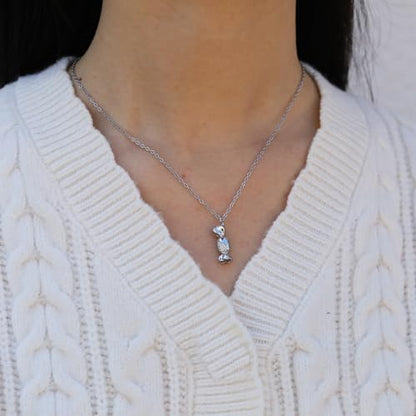 RZKING Silvery Necklace for Women, Gifts for Friend Mom Daughter Teacher - style: Candy