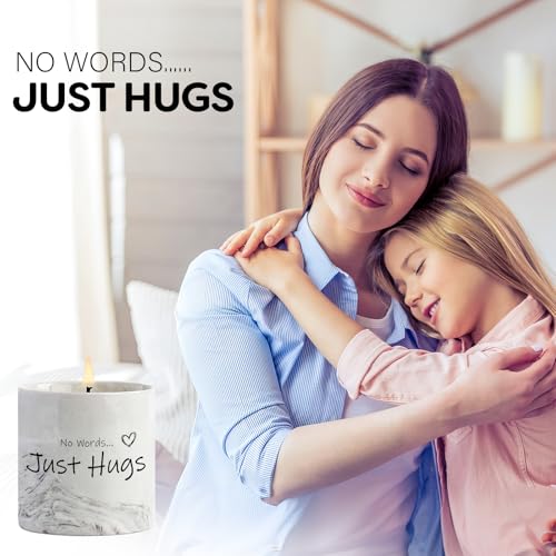 Sympathy Gifts for Loss of Loved One - Bereavement Gift for Loss of Mother Child Thinking of You Gift for Women Hug Candle Grief Present Cheer Up Gifts for After Surgery Condolence Get Well Soon