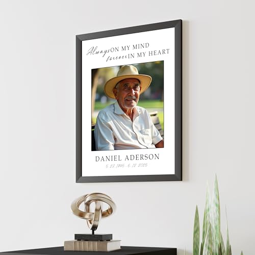 Customizable A Limb Has Fallen Poem Memorial Plaque Sign Frame. Personalize With Your Lost Loved Ones Name and Dates, Memorial Gifts For Loss of Dad Photo - color: Design 1