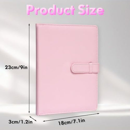 Photo Albums 4x6 Pictures – 152 Pockets Vegan Leather Cover Memory Album Book, Suitable for Family Wedding Boys Girls and Babies Storage (Pink) - color: Pink