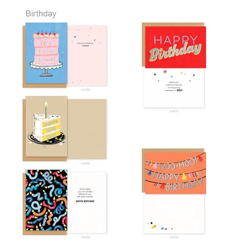 American Greetings 10-Count Birthday Card Bundle with Envelopes - color: 10-Count Birthday Card Bundle, size: 4.625 inches x 6.75 inches