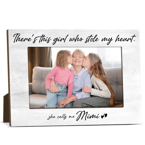 Grandmother Gifts Wooden Photo Display Picture Frames for Desk Grandchildren Pictures Frame Grandma Photo Frame for New Baby New Grandma Gifts First Time Pictures Gift Picture Frames 4x6 - Jk0258 - color: XK17