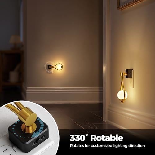 Briignite LED Night Light, Night Lights Plug into Wall, 0-100LM Dimmable - color: Cream