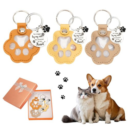 6 Pcs Pet Fur Memory Charm Keychain, Dog Hair Keychain for Memorial | Unique Pet Memorial Gifts for Dogs, Handmade Pet Fur Keepsake to Preserve Dog or Cat Hair