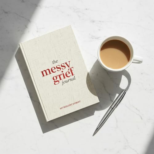 The Messy Grief Journal – Guided Grief Journal for Loss, Healing & Remembrance | Hardcover Bereavement Journal with Writing Prompts for Grief | ... Loss of Loved One | Condolences Gift for Loss - color: Gray