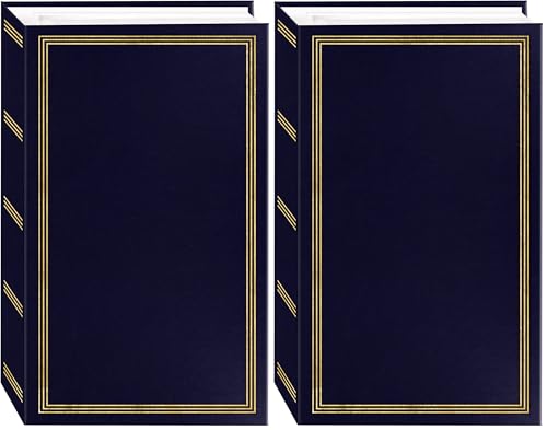 Pioneer Photo Albums STC-504 Navy Blue Photo Album, 504 Pockets 4"x6", 1 Count (Pack of 2) - color: Navy Blue, size: Pack of 2