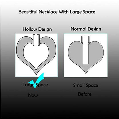 Heart Urn Necklace for Ashes Stainless Steel Cremation Jewelry for Ashes Keepsake Necklaces … - color: Z-Light Blue