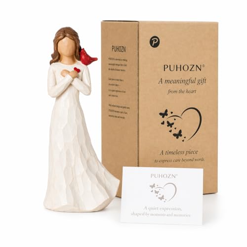 Cardinal Gifts for Women, Angel Cardinal Figurine, Red Cardinal Memorial Gifts for Loss of Loved One, Cardinal Sympathy Gifts for Women, Bereavement Remembrance Gift, Condolence Comfort Keepsake - size: Cardinal