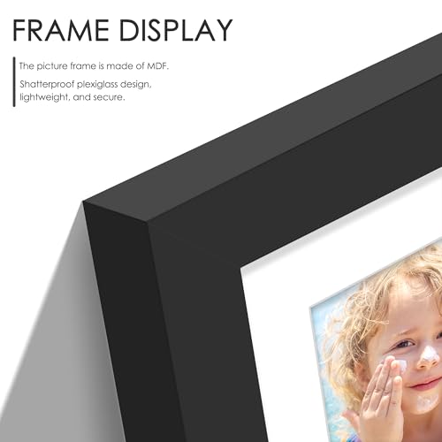 DUENPY 2 Pack 8x14 Collage Frame For 3 4x6 Photos Black - color: Black, size: 8x14（4x6 opening）-2 Pack