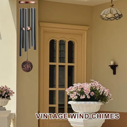 32" Deer Wind Chimes for Outside, Gifts for Women Mom Grandma | 6 Tuned Aluminum Tubes, Pentatonic Scale, Ready to Hang, Patio Garden Decor, Gift for Women Mom Grandma - size: 32" Deer