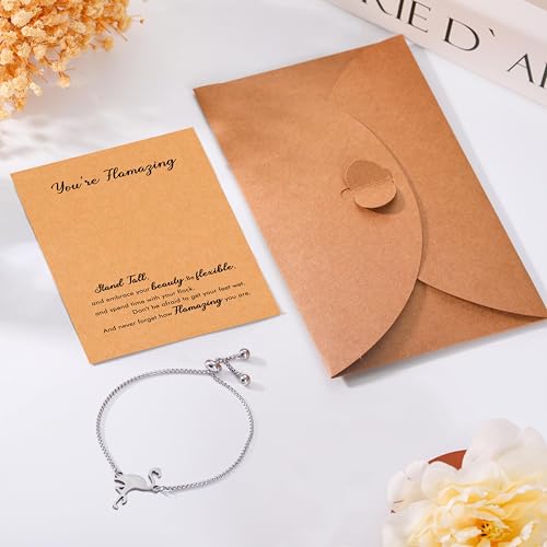 RZKING Bracelet For Women, Birthday Thank You Inspirational Gifts For Women - style: Flamingo