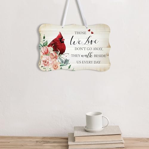 LifeSong Milestones Memorial Wall Hanging Signs Bereavement Keepsake Condolence Funeral Gift For Loss of Loved One 8x12 (Those We Love Don't Go Away (White)) - color: Those We Love Don't Go Away (White)